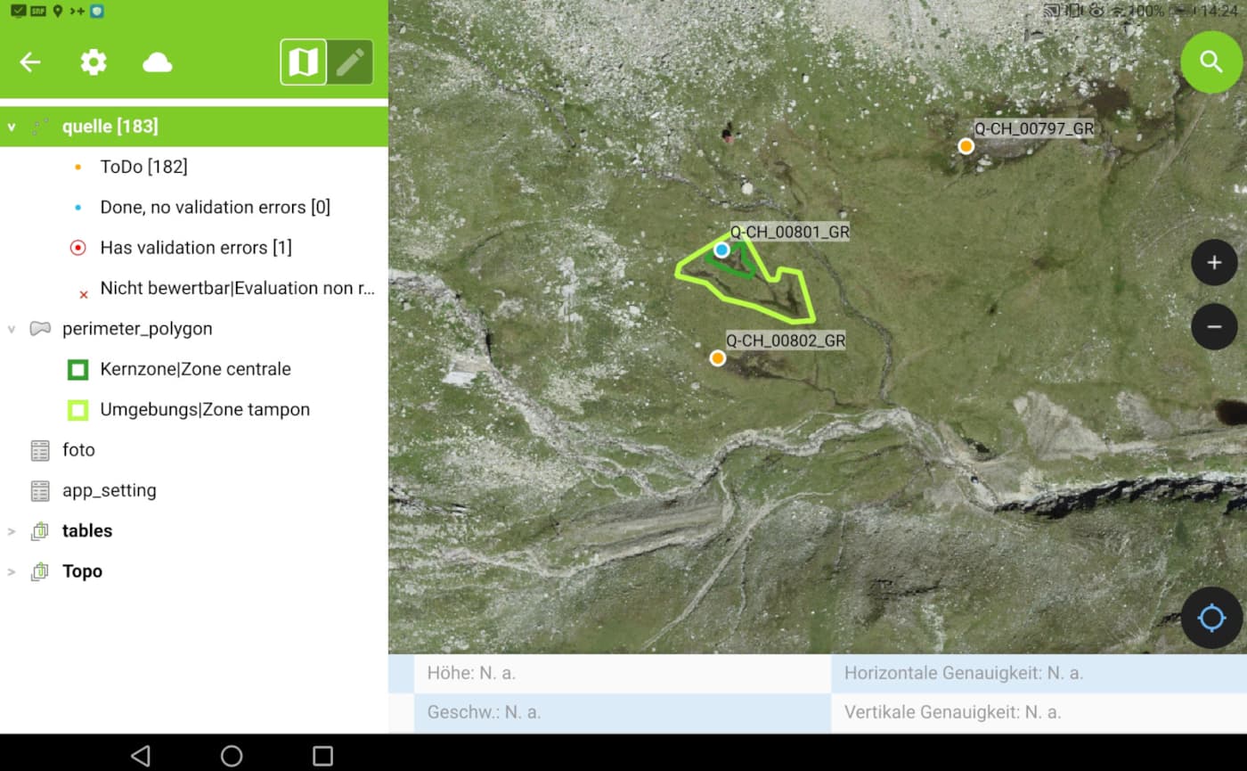 Source-App - mobile Datenerfassung für Quellen